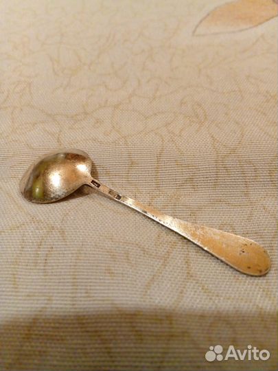 Ложка для солонки, серебро СССР