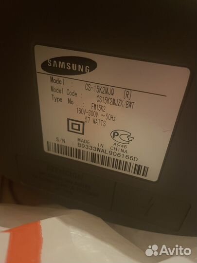 Телевизор samsung ламповый нерабочий