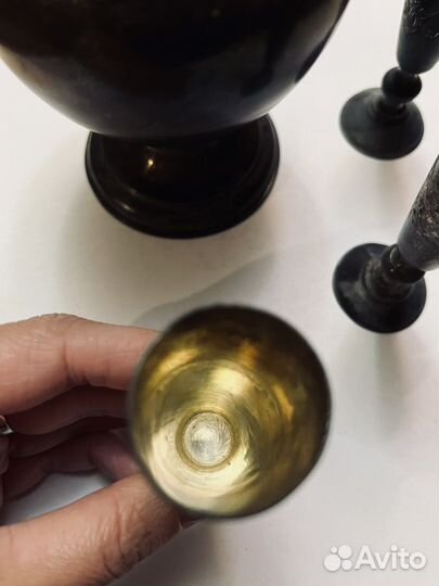 Серебряный графин+ 3 рюмки