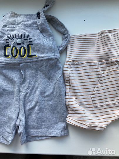 Детские вещи пакетом 62 74 80 есть hm