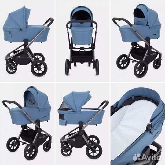 Коляска с рождения 2в1 3в1 Rant Flex Pro 2023 pink