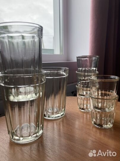 Стаканы граненые СССР и рюмка стопка