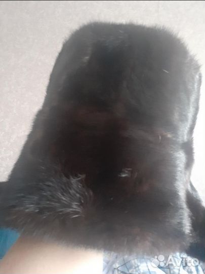 Норковая шапка мужская ушанка