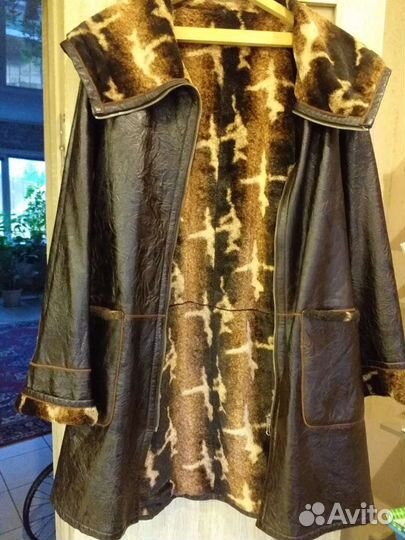 Плащ натуральная кожа