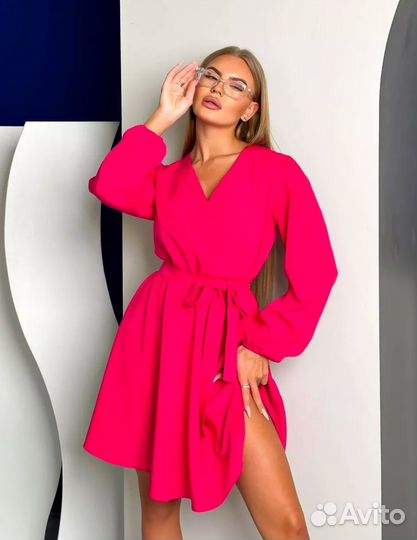 Платье женское фуксия вечернее 52-54 размер