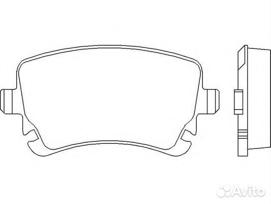 P85076 Колодки тормозные дисковые