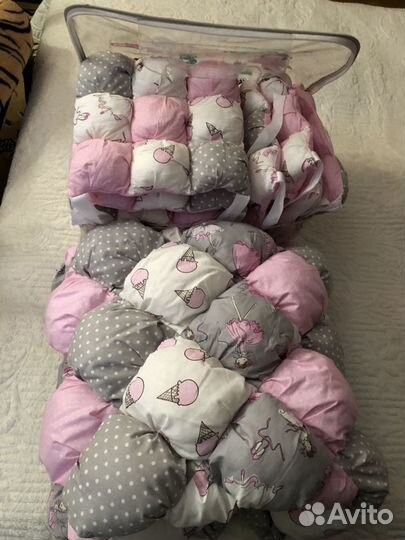 Бортики в детскую кроватку