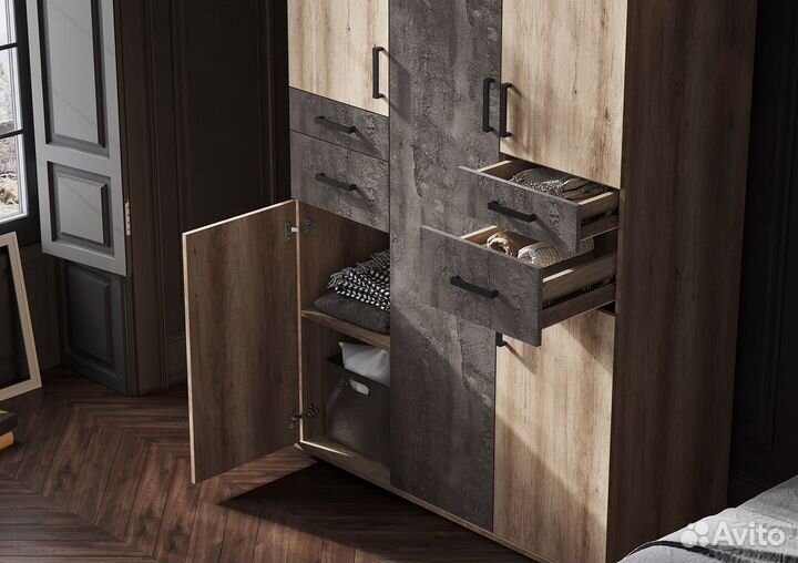 Нельсон-2 Шкаф 3-х дверный