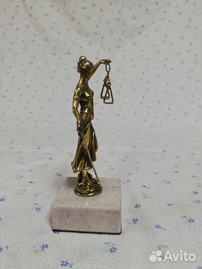 Фемида - Богиня правосудия Бронза Латунь