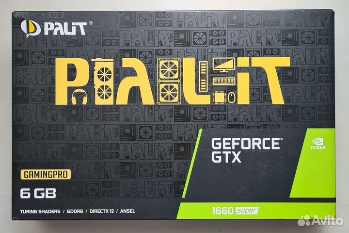Видеокарта Palit GeForce GTX1660 super GamingPro