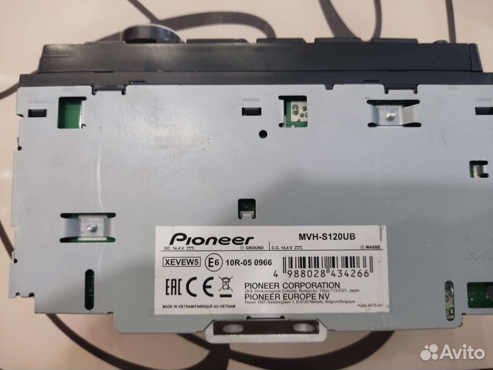 Автомагнитола Pioneer MVH-S120UB