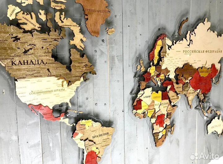 Декоративная карта мира