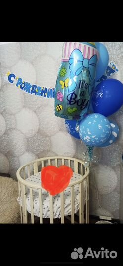 Кроватка трансформер круглая