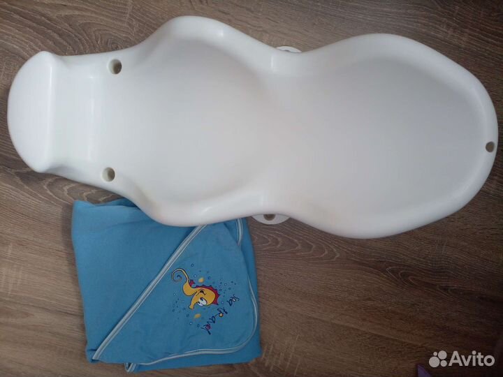Горка для купания и полотенце-уголок