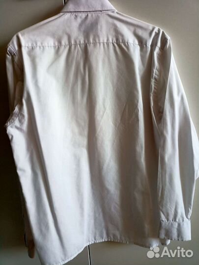Рубашка белая б/у,рост 140 см
