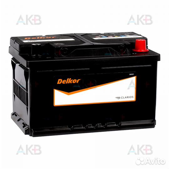 Аккумулятор автомобильный Delkor 57539 (75R 650A 2