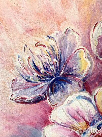 Картина на холсте «Цветение». Подарок - украшение