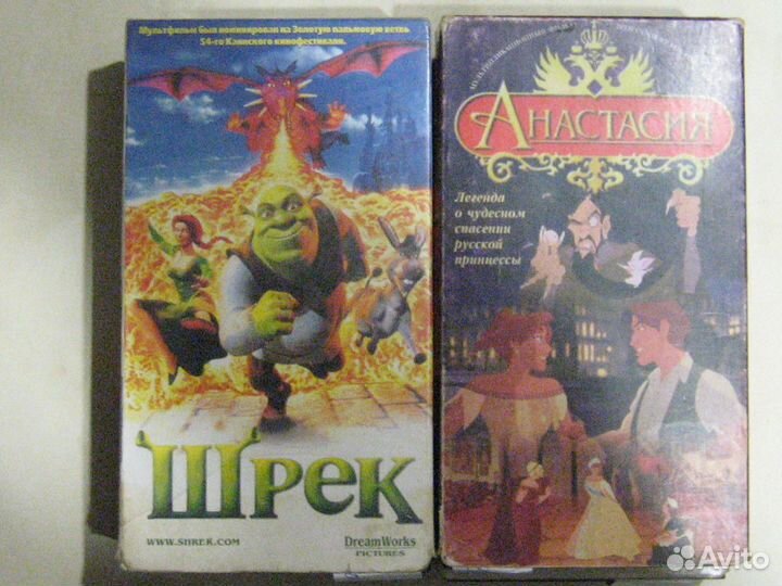 10 видео-кассет, детские мультфильмы, одним лотом