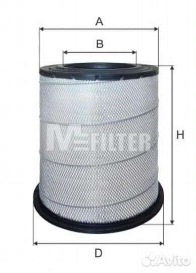 M-filter A849 фильтр воздушный \scania P/R/4-serie