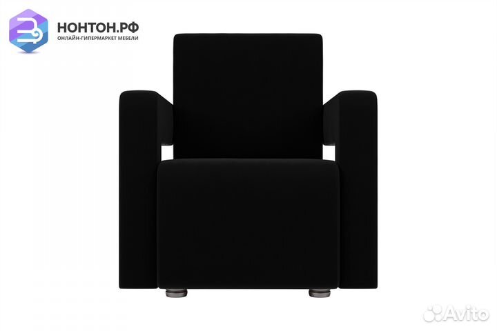 Кресло Рамос микровельвет черный