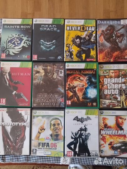 Диски с играми на xbox 360