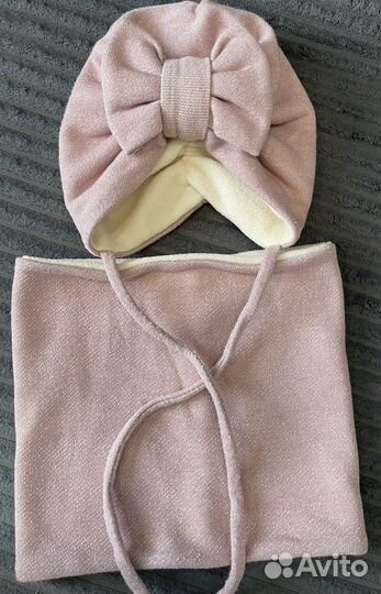 Шапка и снуд для девочки 44-47р