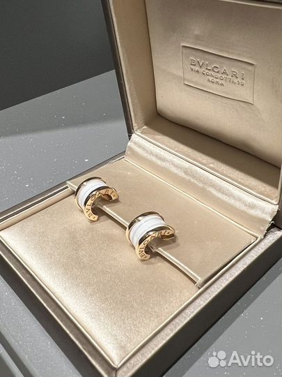 Новые серьги Bulgari B-Zero, с сертификатом