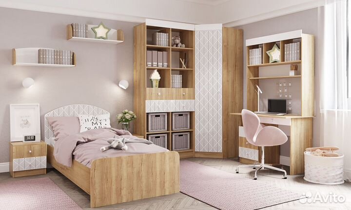 Детский спальный гарнитур, 7 предметов