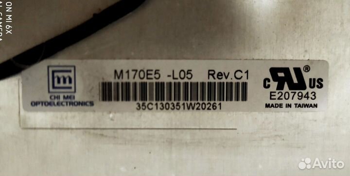 Матрица CHI MEI M17E5-L05 Rev c1