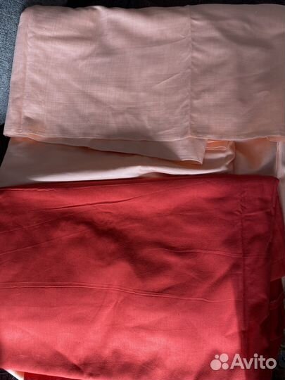 Отрезы тканей сатин ситец