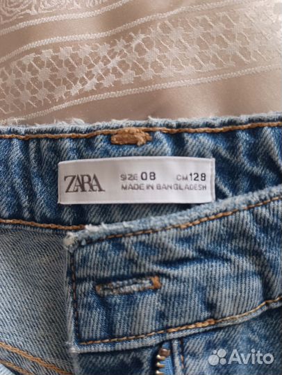 Юбка-шорты джинсовая Zara, 128см