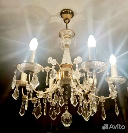 Люстра хрустальная чехия