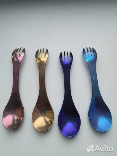 Ложка-вилка титановая 2мм