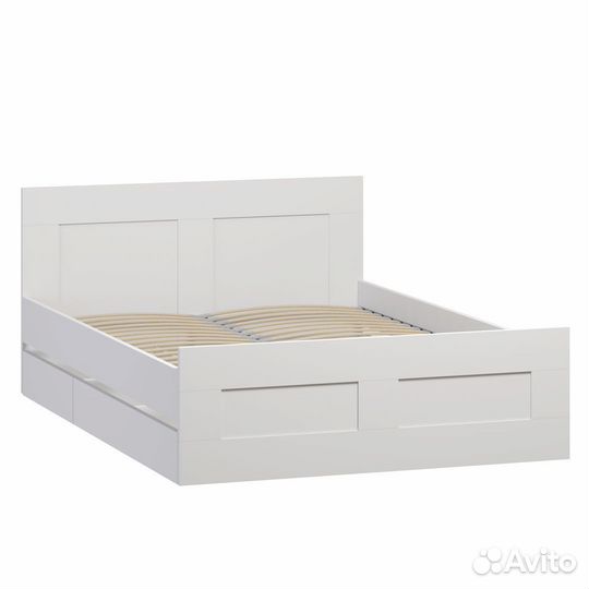 Кровать белая 140см
