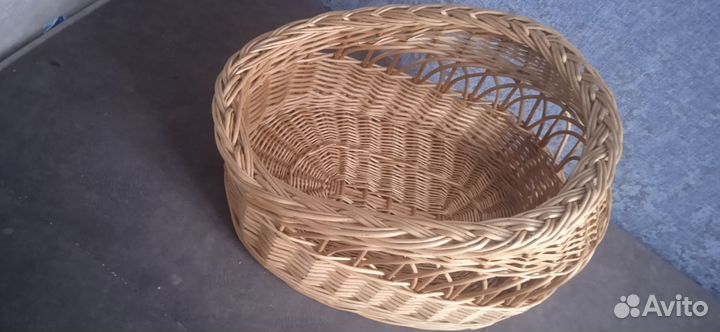 Лежанка для кошек плетеная