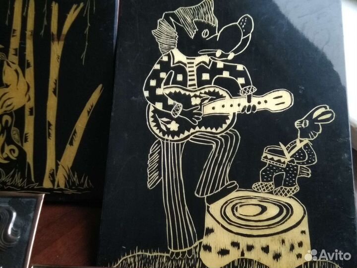 Картины панно дерево чеканка СССР