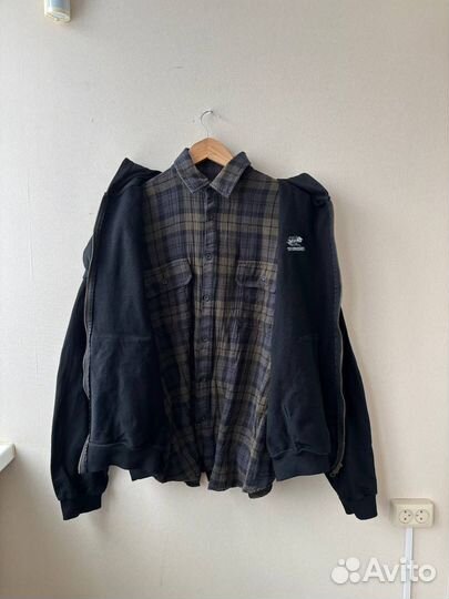 Комбинированное зип худи Undermycar