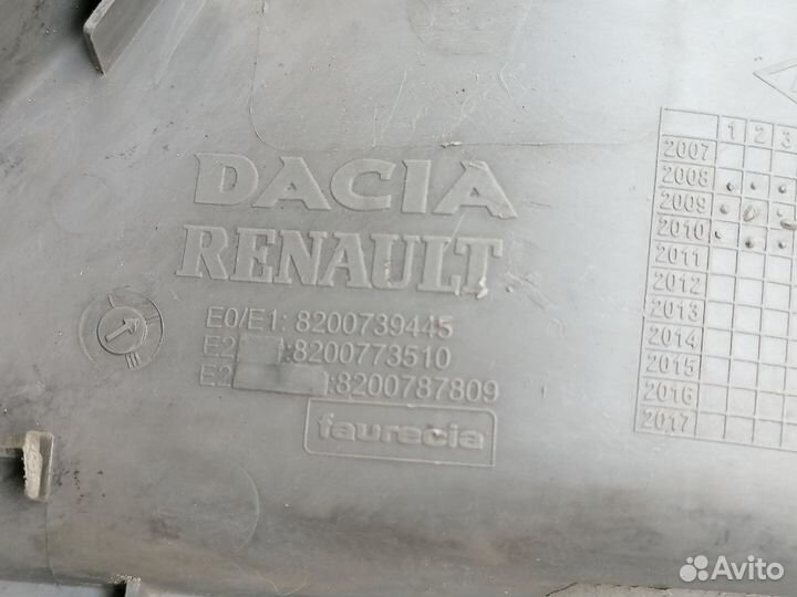 Накладка на торпедо правая Logan 2005-2014