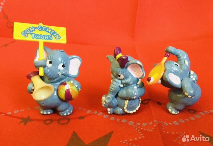 Киндер Серии Слоны на пляже