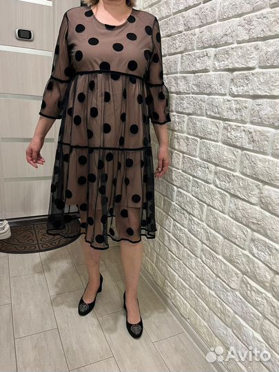 Вечернее платье 48 размер черное