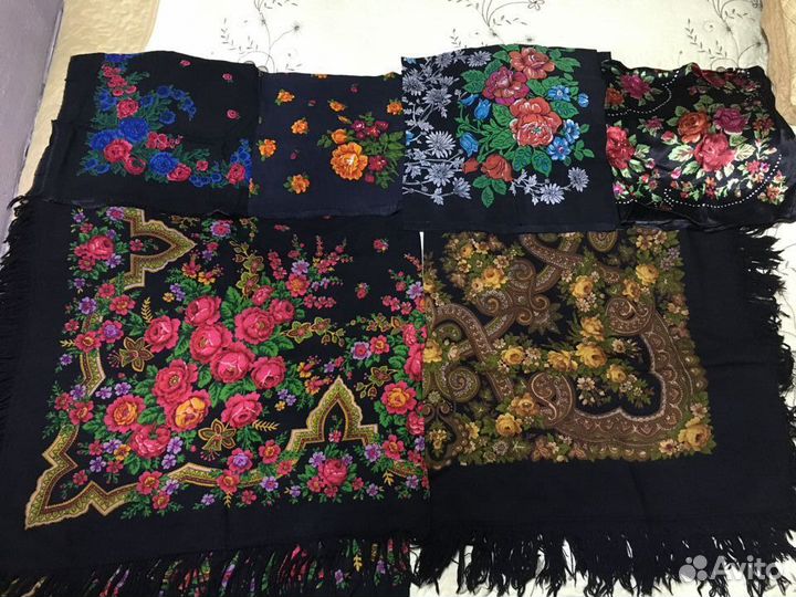 Старинные шали. винтажные платки