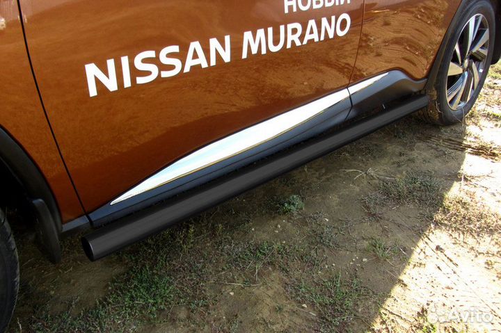Защита порогов d76 труба Nissan murano NIM16005B
