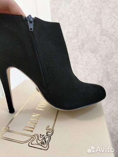 Ботильоны, р.37. Натуральная замша