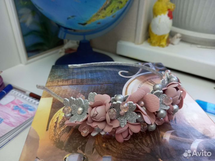 Ободок нарядный ручная работа