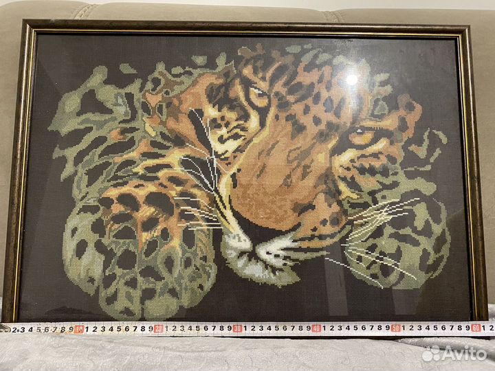 Картина вышитая крестом ручная работа