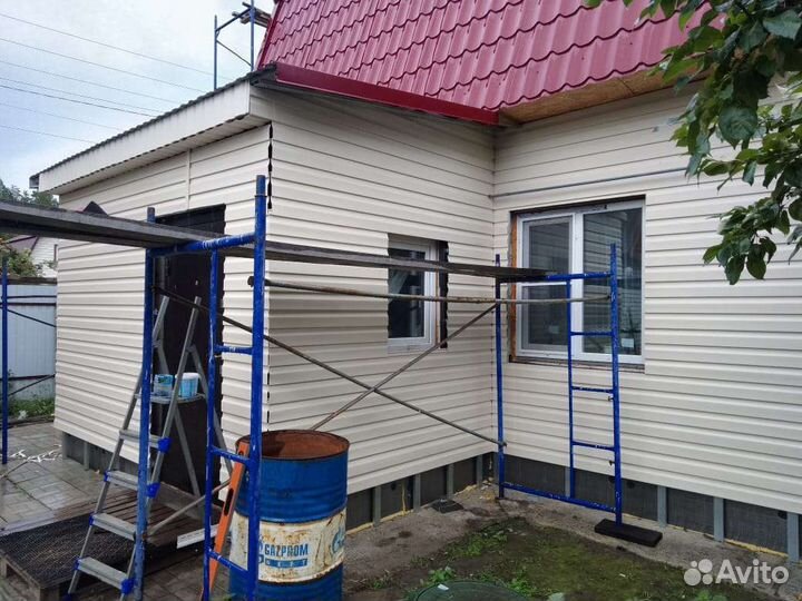 Облицовка сайдингом, кровля