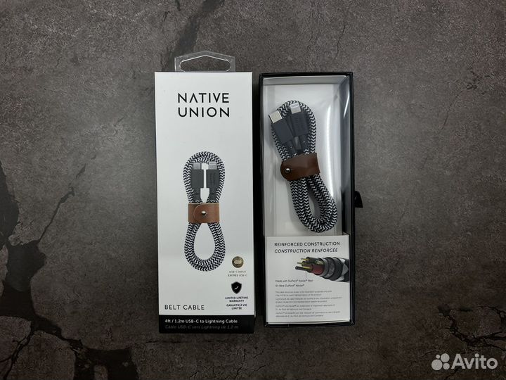 Native Union Belt 1.2m кабель USB-C / Lightning