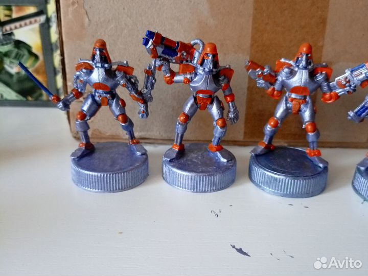 Отряд Кибер скелеты фигурки Битвы фэнтези технолог