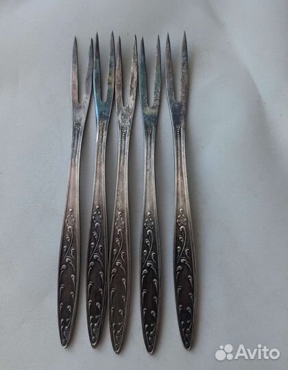 Мельхиоровые вилки ложки