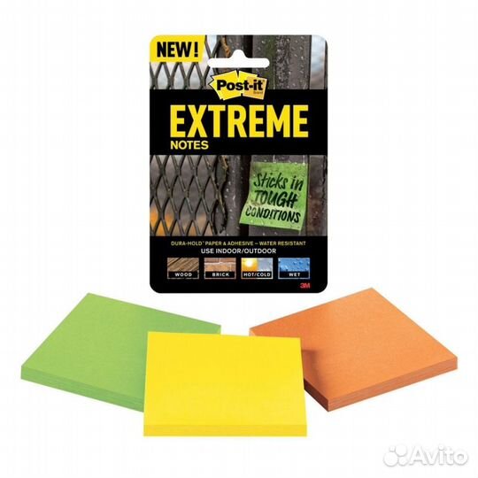 Оптом Стикеры Extreme Post-it, 76 x 76 мм, 3 блока